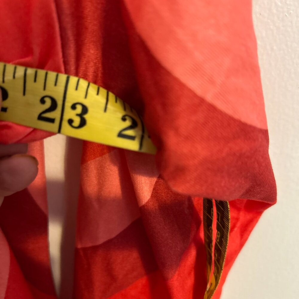 Red Heart Valentine's Day Swirl Top Long Sleeve XL 46 Bust New  Shelf - Picture 3 of 5